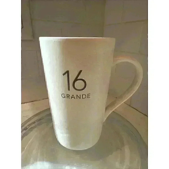 VTG Starbucks 2011 Tall Mug Grande 16 Ounce White Ceramic Latte Coffee Cup - Picture 1 of 13